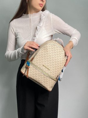 Рюкзак Michael Kors Large Rhea Logo Backpack Ivory - 8632812 - SvitStyle