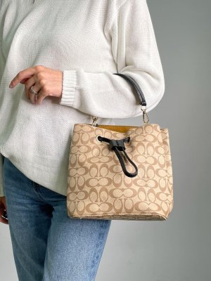 Сумка Coach Willow Shoulder Bag In Signature Canvas Cream - 8632849 - SvitStyle