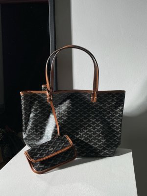 Сумка Goyard Saint Louis Tote PM Black Tan - 8632854 - SvitStyle