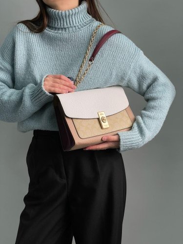 Сумка Coach Lane Shoulder Bag In Colorblock Signature Canvas - SvitStyle