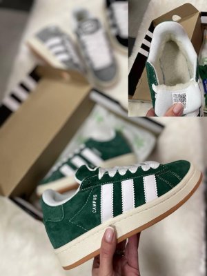 Кросівки теплі Adidas Campus 00S Dark Green (рр 36-42) - 8633087 - SvitStyle