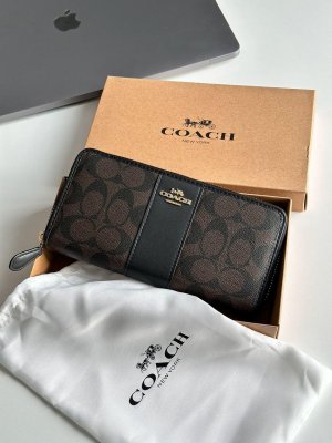 Гаманець Coach Wallet Dark Brown Black - 8633112 - SvitStyle