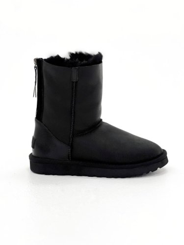 UGG Classic High Zip Black (рр 36-41) застібка ззаду - SvitStyle