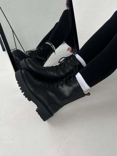 Чоботи жіночі Celine Boots Black Leather (рр 36-41) - SvitStyle