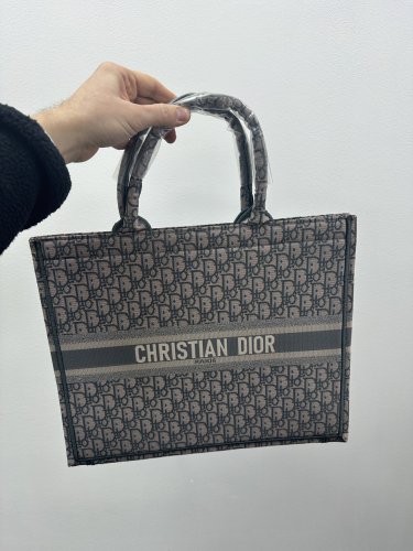 Christian Dior Larg Book Tote Grey - SvitStyle