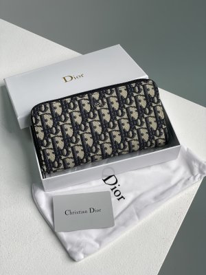 Гаманець Christian Dior 30 Montaigne Wallet Blue Oblique Jacquard - 8633648 - SvitStyle