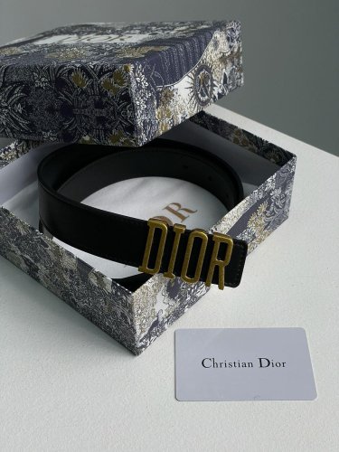 Ремінь Dior D-Fence Belt Black Smooth Calfskin - SvitStyle