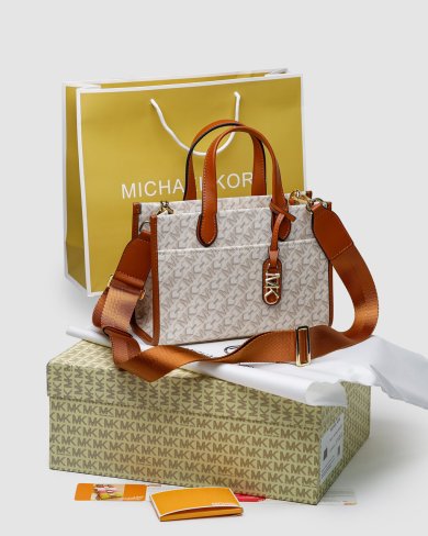 Сумка Michael Kors GIGI LG Grab Tote Ivory - SvitStyle