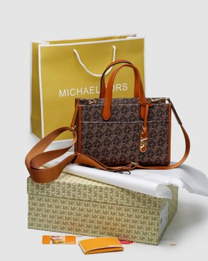 Сумка Michael Kors GIGI LG Grab Tote Brown - 8633972 - SvitStyle