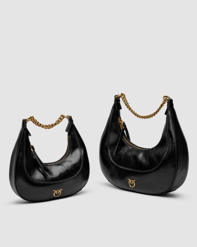 Сумка Pinko Classic Brioche Bag Hobo Black - SvitStyle