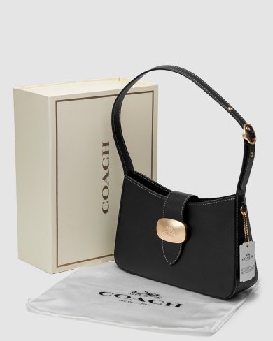 Сумка Coach Eliza Shoulder Bag In Black - SvitStyle