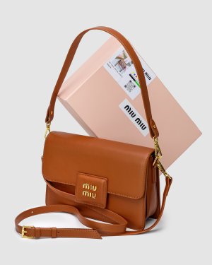 Сумка MiuMiu Shoulder Leather Bag Brown - 8633992 - SvitStyle