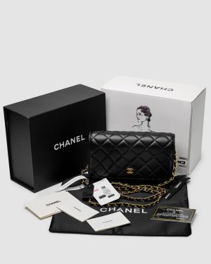 Сумка Chanel Classic Wallet on Chain Black Gold - 8634000 - SvitStyle