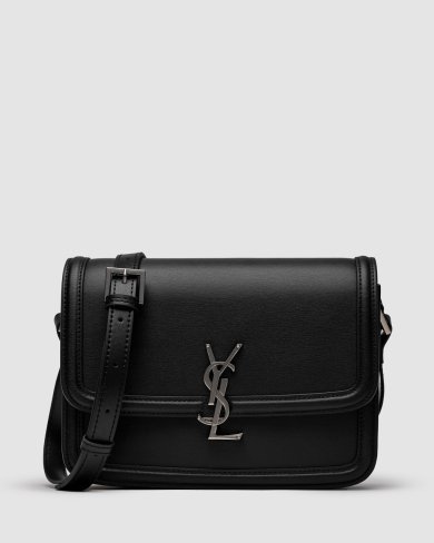 ???? Saint Laurent Solferino Large Black/Silver - SvitStyle