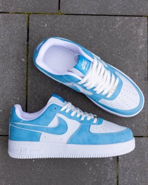 Кросівки Nike Air Force White Blue (рр 40-44) - 8634034 - SvitStyle