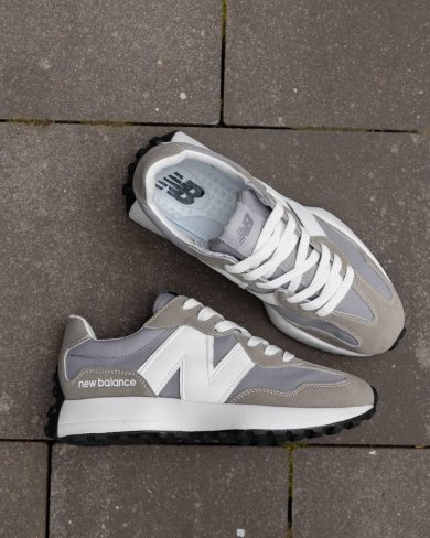 Кросівки New Balance 327 Grey White (рр 41-46) - SvitStyle