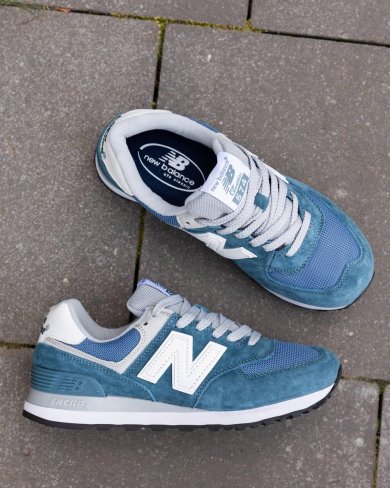 Кросівки New Balance 574 Blue White (рр 37-41) - SvitStyle