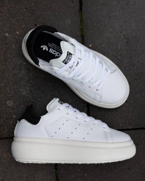 Кросівки Adidas Stan Smith PF White Black (рр 36-40) - 8634157 - SvitStyle