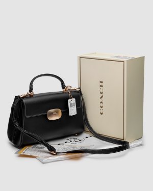 Сумка Coach Eliza Top Handle In Signature Canvas Black - 8634183 - SvitStyle