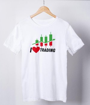 Футболка I Love Trading біла - 8634250 - SvitStyle