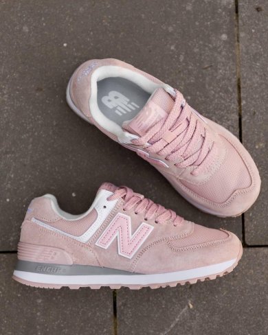 Кросівки New Balance 574 Pink White (рр 36-41) - SvitStyle