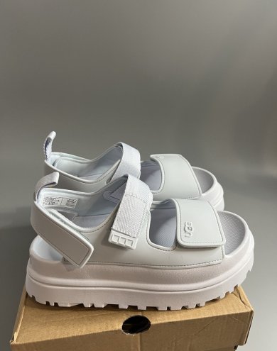 Босоніжки на платформі Ugg Goldenglow Sandals White (рр 36-41) - SvitStyle