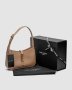 Сумка YSL Hobo Le 5 A 7 Leather Shoulder Bag in Beige Gold (1)