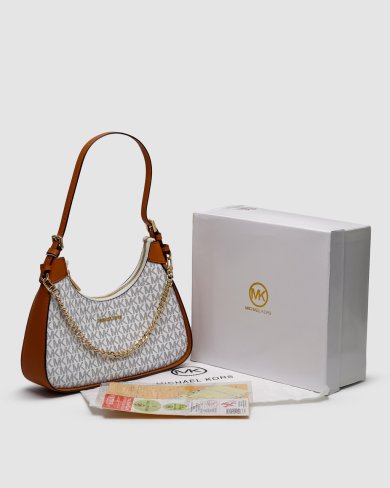 Сумка Michael Kors Wilma Signature Logo Crossbody Bag White - SvitStyle