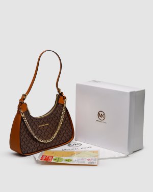 Сумка Michael Kors Wilma Signature Logo Crossbody Bag Brown - 8634684 - SvitStyle