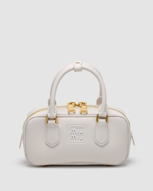 ???? Miu Miu Arcadie Leather Bag White - 8634752 - SvitStyle