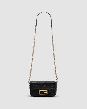 ???? Fendi Baguette Mini Black Leather Bag - 8634754 - SvitStyle