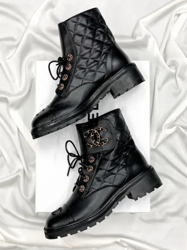 Lace-up Boots Black Мех ❄️ - SvitStyle