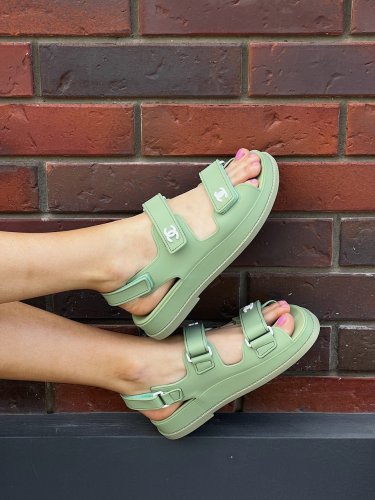 Chanel Dad Sandals  Green Premium - SvitStyle