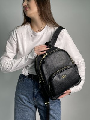 Coach Mini Court Black Pebbled Leather Shoulder Backpack Bag - 8634935 - SvitStyle