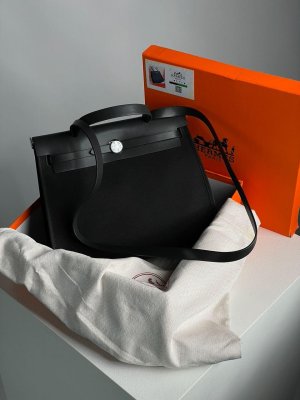 Сумка Hermes Herbag Zip 31 Bag Black Silver - 8634943 - SvitStyle