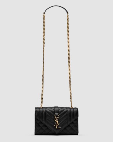 ???? Saint Laurent Leather Envelope Chain Bag - SvitStyle