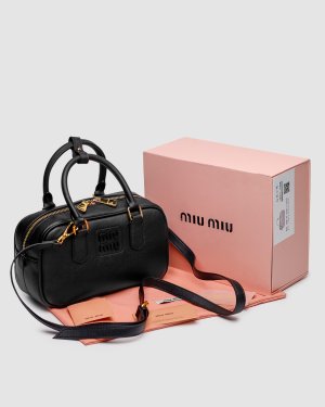 Сумка MiuMiu Arcadie Leather Bag Black - 8634952 - SvitStyle