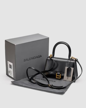 Сумка Balenciaga Hourglass New Black Gold - 8634963 - SvitStyle