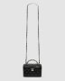 ???? Chanel Classic Black Lambskin Pearl Crush Vanity Bag Silver (1)