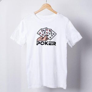 Футболка Poker біла - 8634994 - SvitStyle