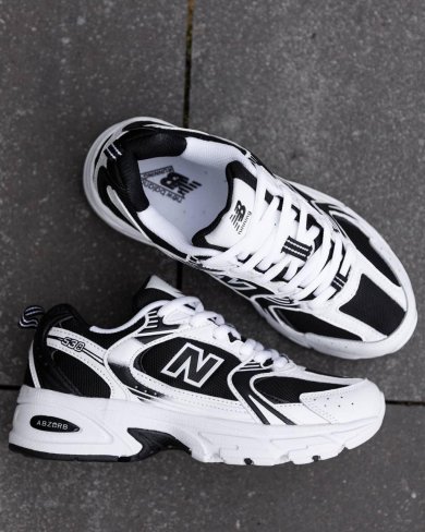 Кросівки New Balance 530 White Black (рр 36-41) - SvitStyle