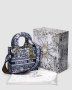 Сумка Medium Lady D-Lite Bag Blue White (1)