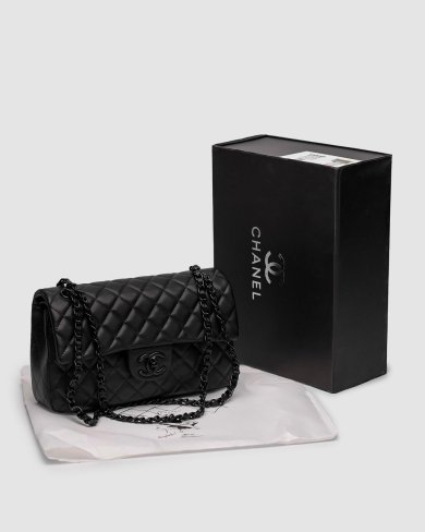 Сумка Chanel Classic 2.55 Medium Double Flap in Black - SvitStyle