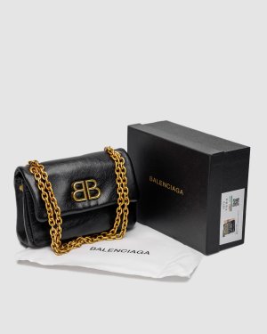 Сумка Monaco Mini Chain Bag Black Gold - 8642714 - SvitStyle