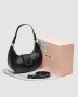 Сумка Leather Hobo Bag Black Black (1)