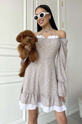 Ніжна сукня з легкої тканини лілового кольору м. Харків - 8540912 - SvitStyle